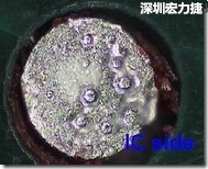 紅墨水染紅測試分析-IC面，判退，