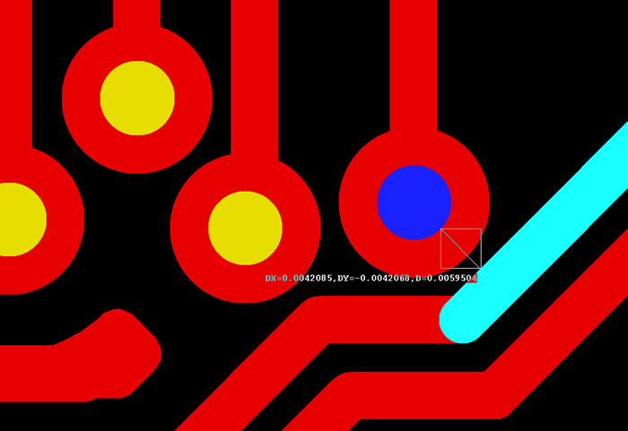 多層板中過孔會(huì)在每層線路上都有孔環(huán)，且每個(gè)層孔環(huán)周圍環(huán)境有夾線也有不夾線，環(huán)境各不一